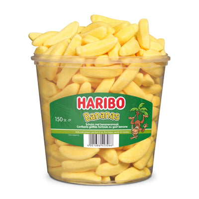 Haribo Bananen emmer 150 stuks