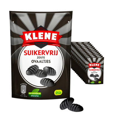 Klene Suikervrij Zoute Ovaaltjes 110 Gram