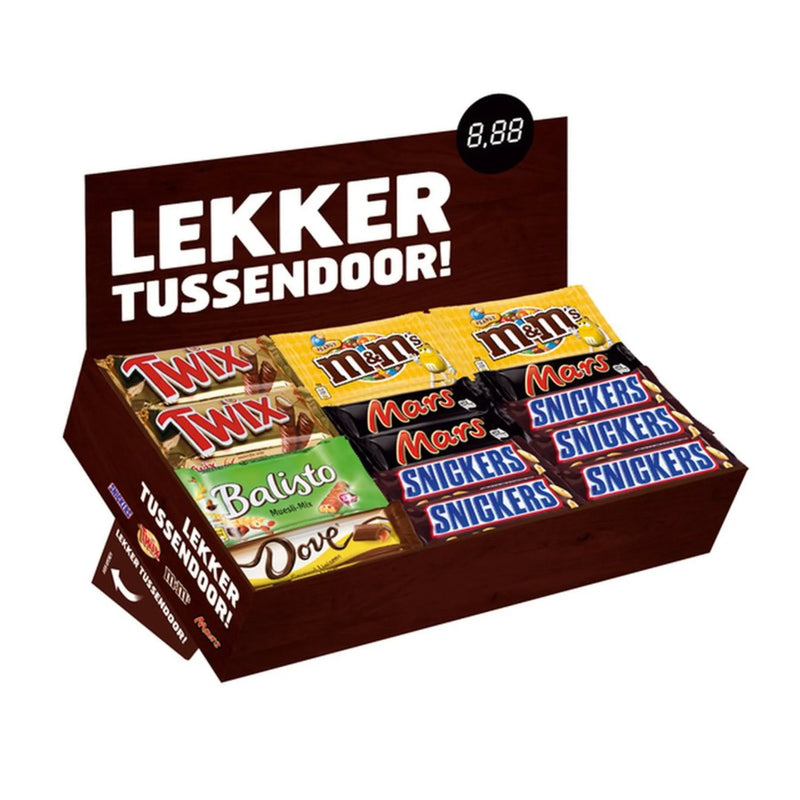 Mars Bestseller Display Box 49 Stuks – Mix van Populaire Chocoladerepen
