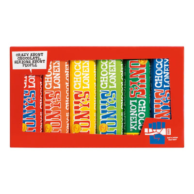 Tony’s Chocolonely Proeverijtje Klein – 6 Mini Chocoladerepen