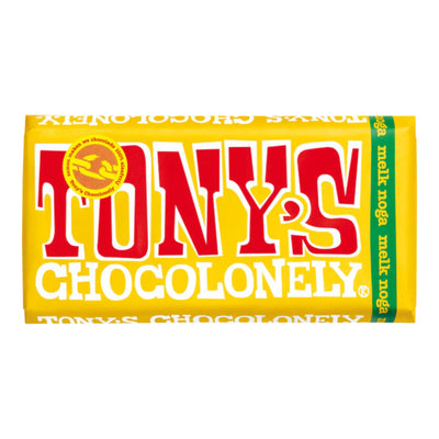 Tony’s Chocolonely Reep Melk Noga Liefde 180 Gram